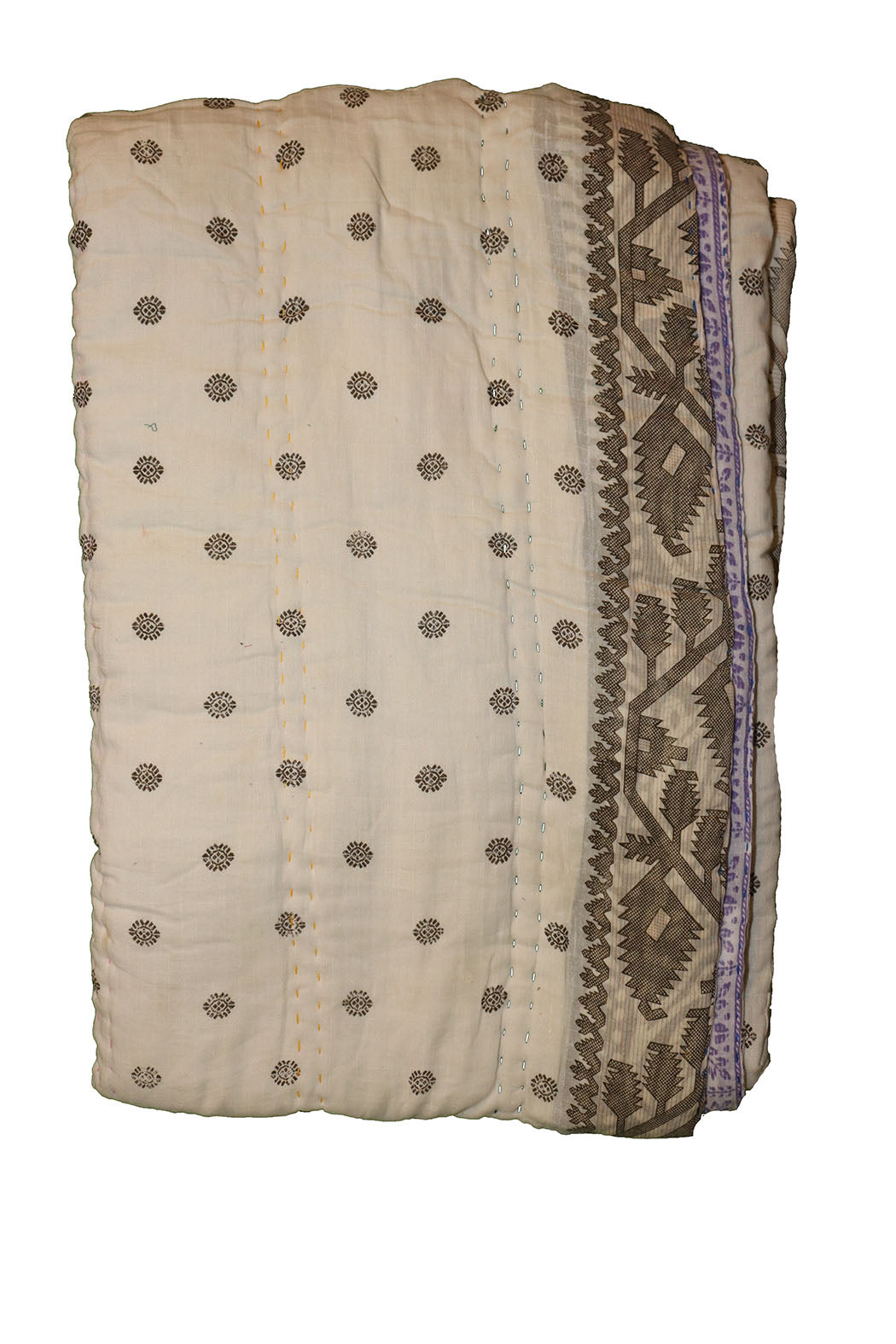 Vintage sari quilt , bomuld 140x200 cm