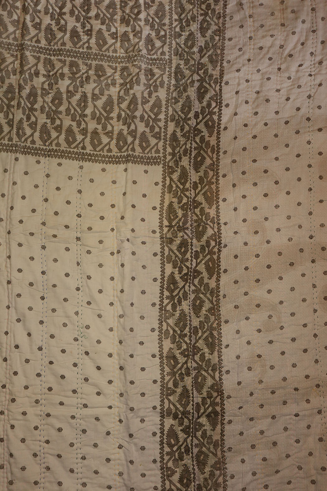 Vintage sari quilt , bomuld 140x200 cm