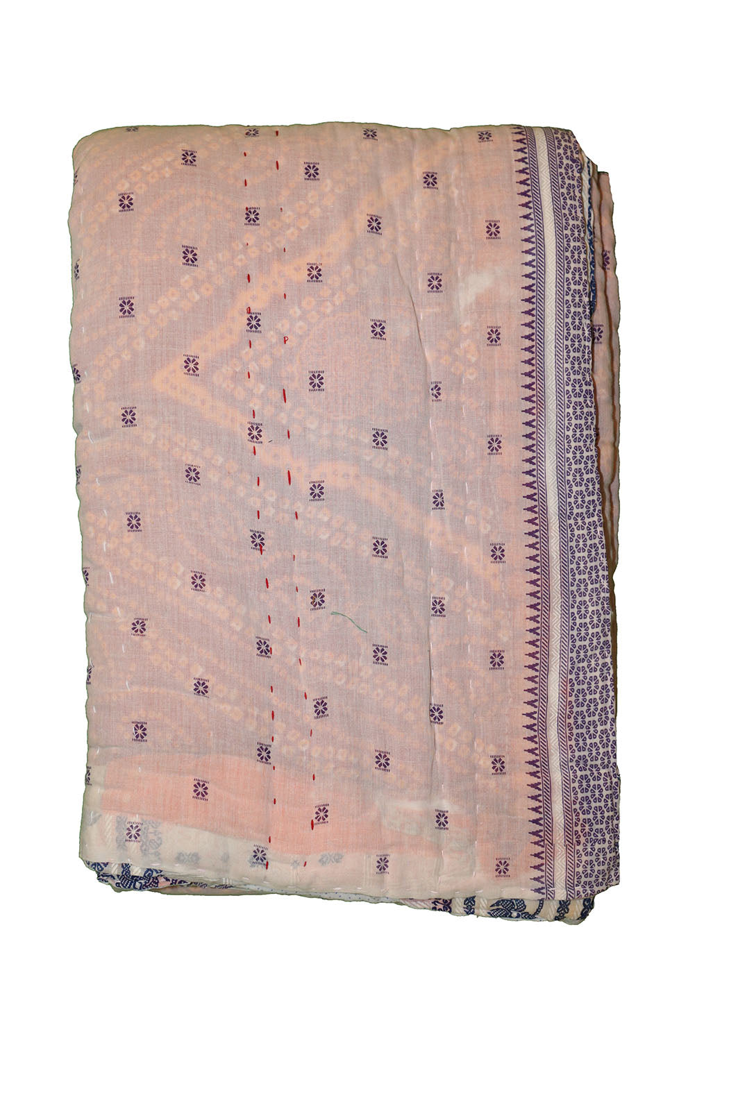 Vintage sari quilt , bomuld 140x200 cm