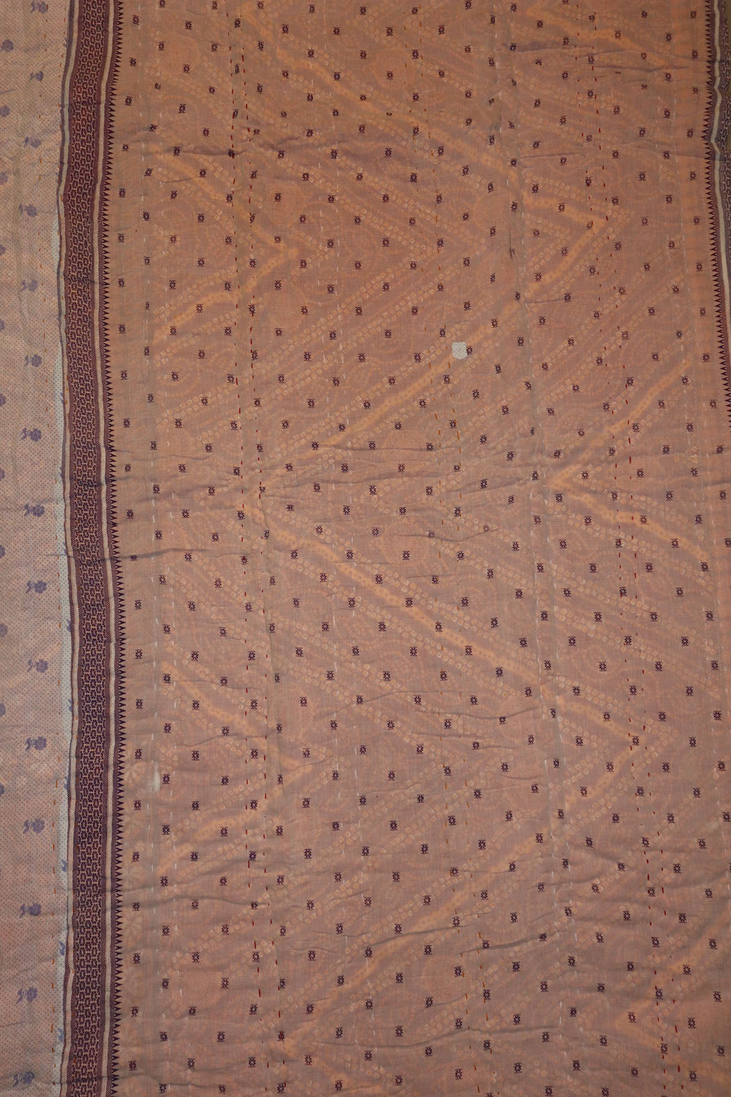 Vintage sari quilt , bomuld 140x200 cm