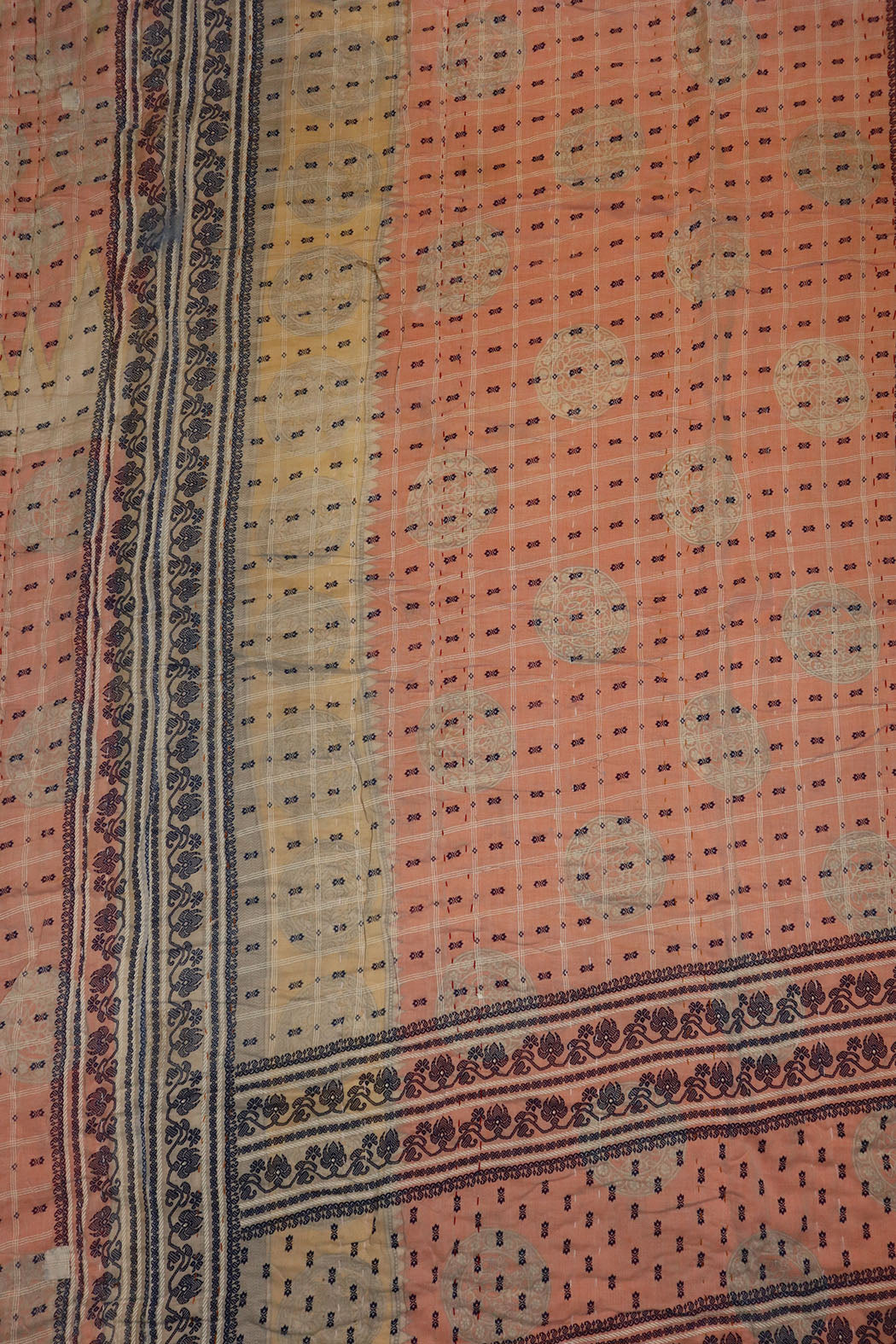 Vintage sari quilt , bomuld 140x200 cm