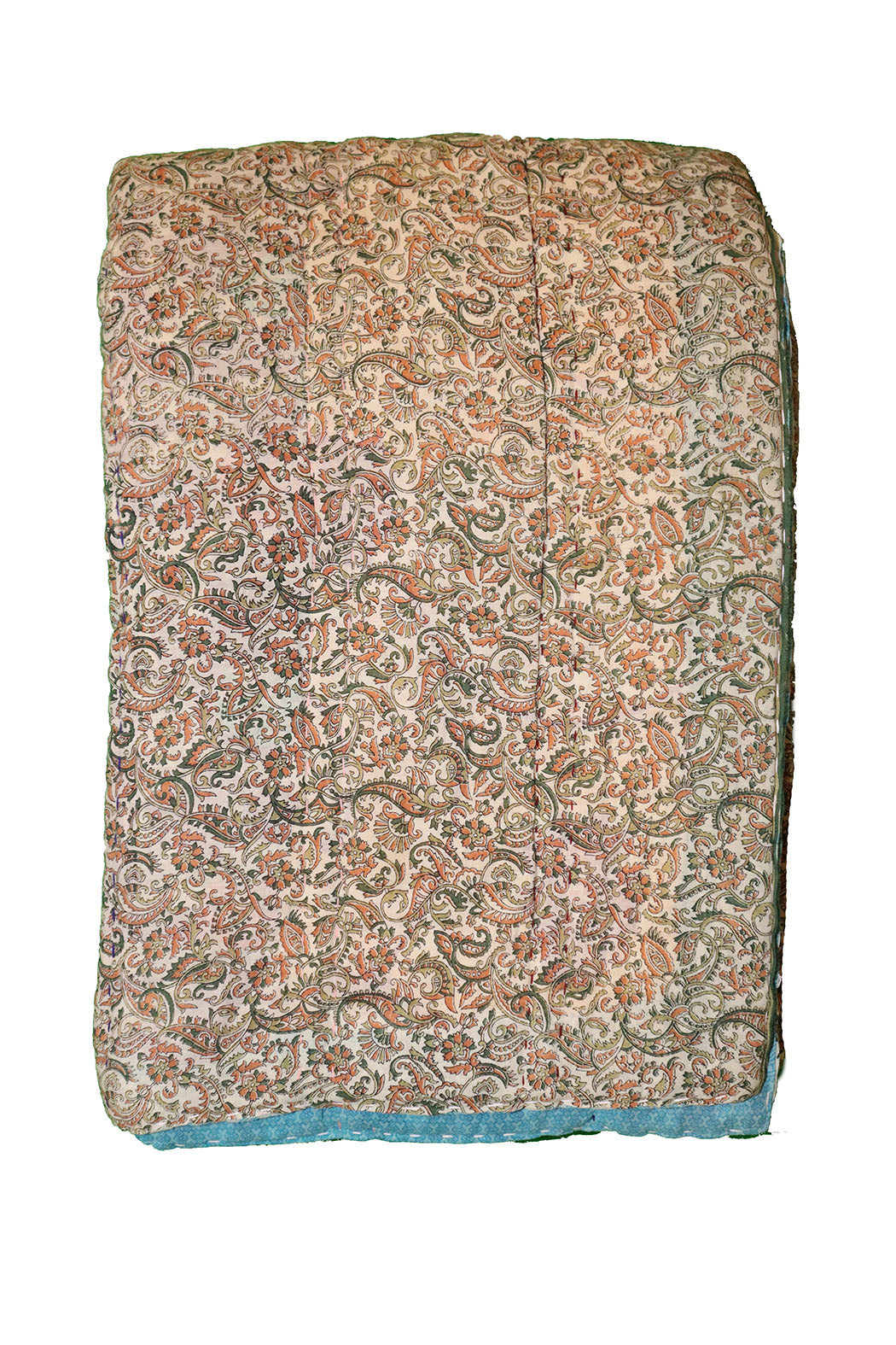 Vintage sari quilt , bomuld 140x200 cm