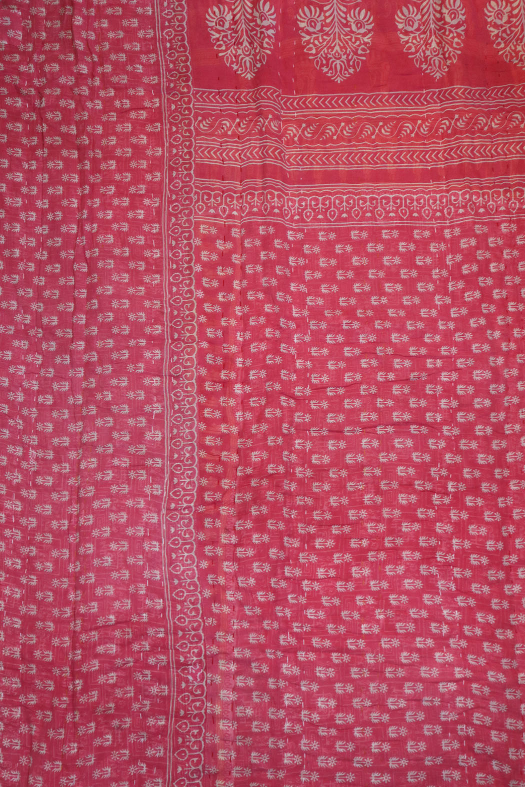 Vintage sari quilt , bomuld 140x200 cm