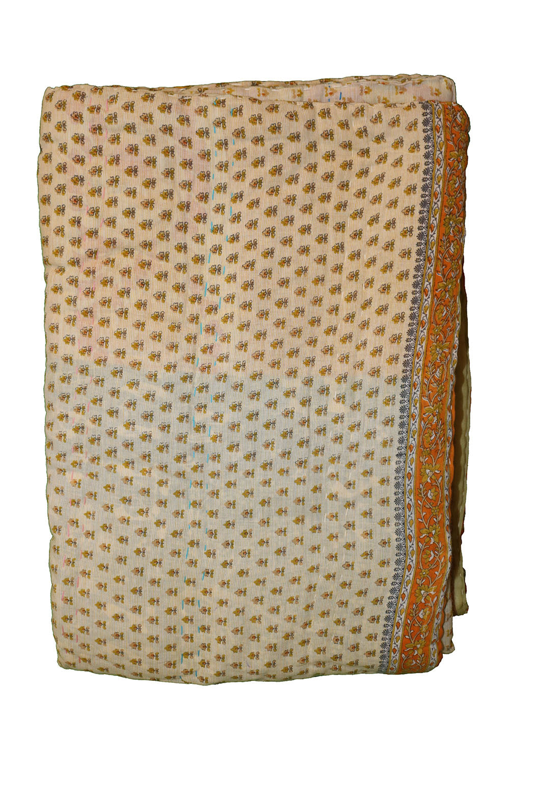 Vintage sari quilt , bomuld 140x200 cm