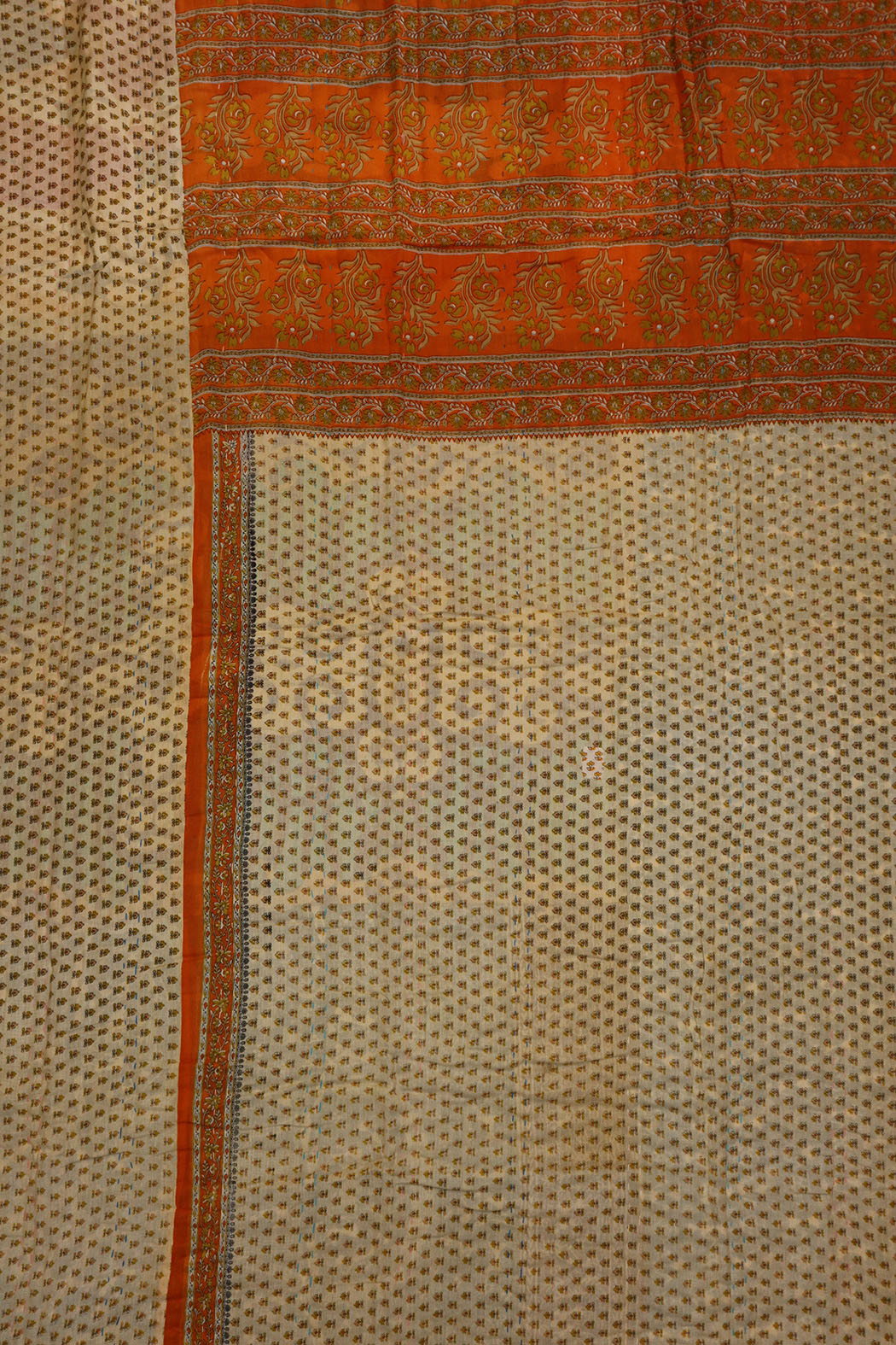 Vintage sari quilt , bomuld 140x200 cm