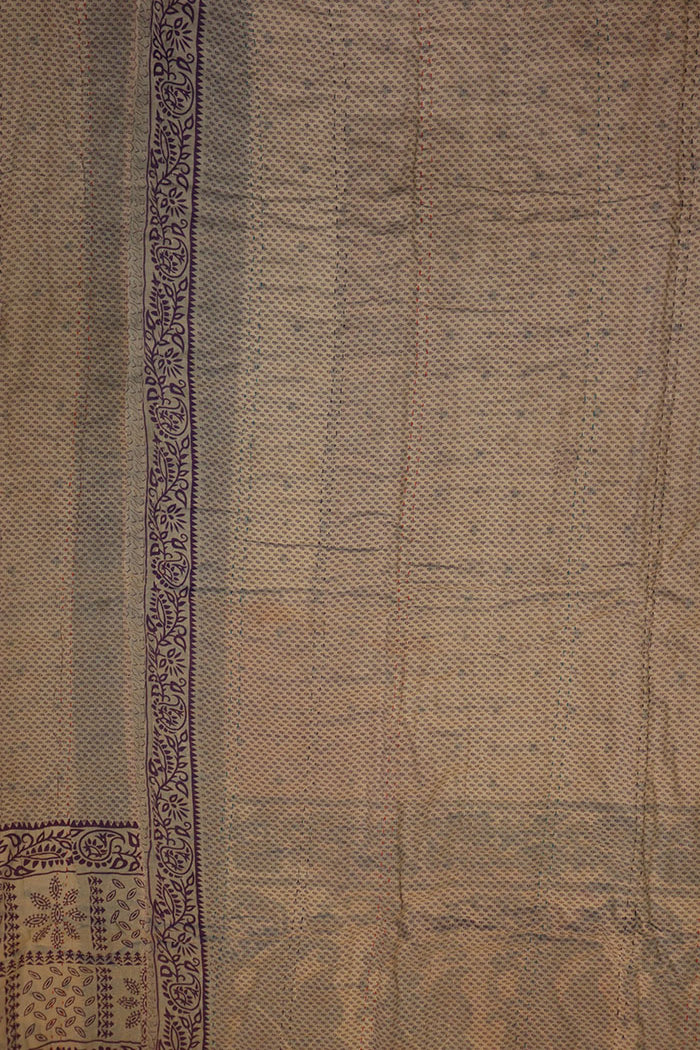 Vintage sari quilt , bomuld 140x200 cm