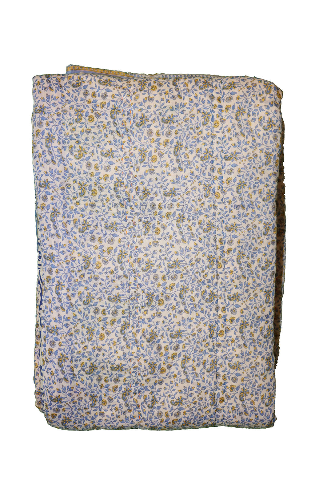Vintage sari quilt , bomuld 140x200 cm