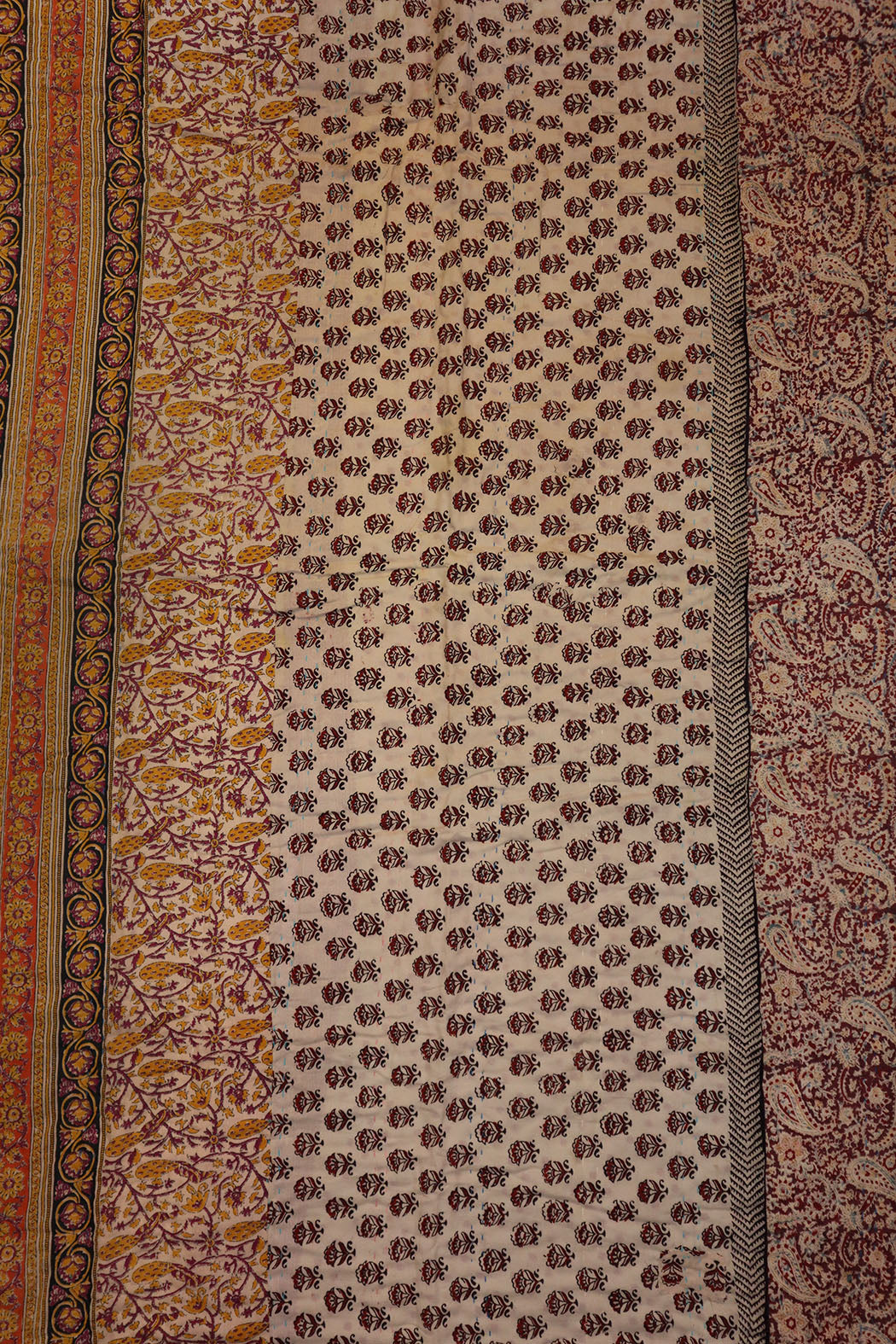 Vintage sari quilt , bomuld 140x200 cm