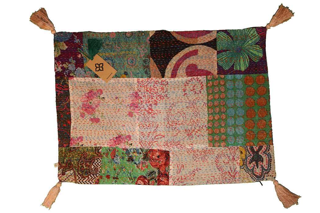 Kantha stonewash pude 50*70 cm, bomuld