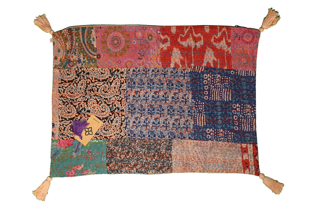 Kantha stonewash pude 50*70 cm, bomuld