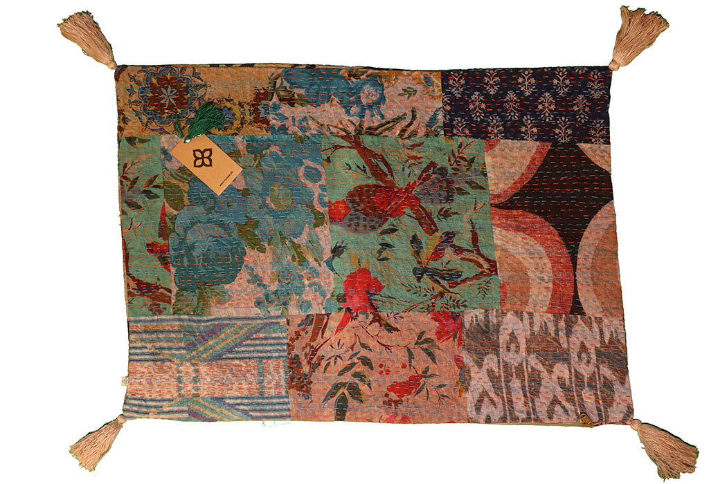Kantha stonewash pude 50*70 cm, bomuld