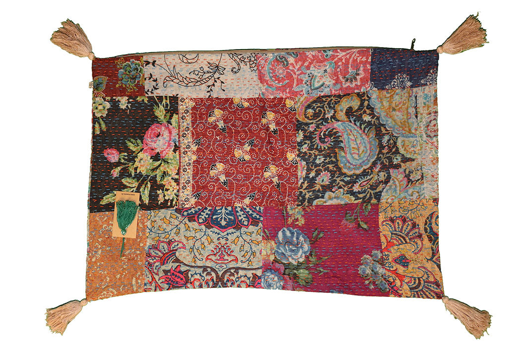 Kantha stonewash pude 50*70 cm, bomuld