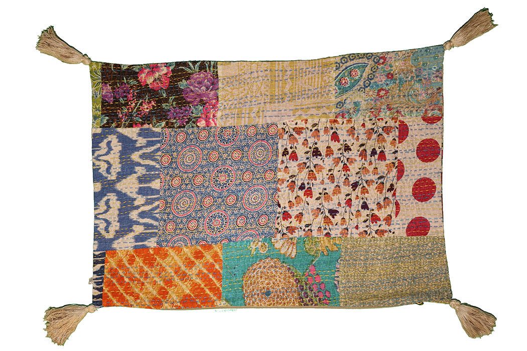 Kantha stonewash pude 50*70 cm, bomuld