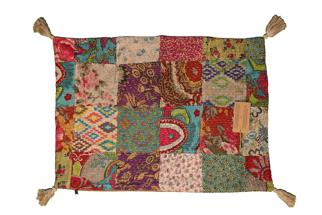 Kantha stonewash pude 50*70 cm, bomuld