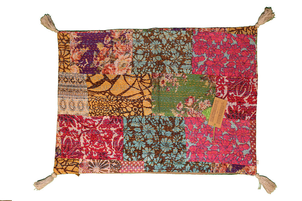 Kantha stonewash pude 50*70 cm, bomuld