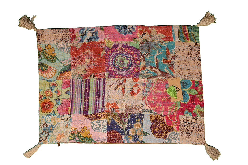 Kantha stonewash pude 50*70 cm, bomuld