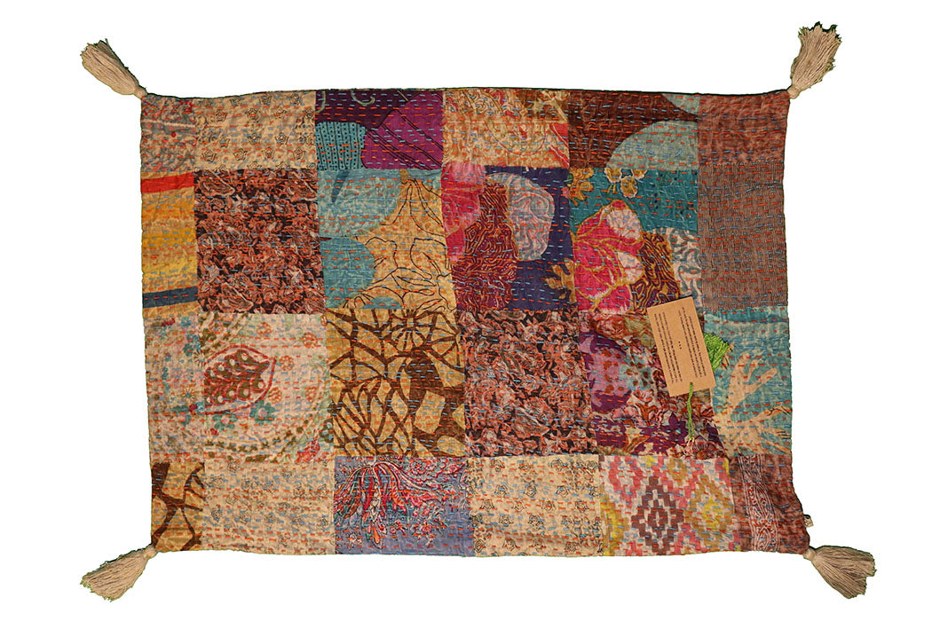 Kantha stonewash pude 50*70 cm, bomuld