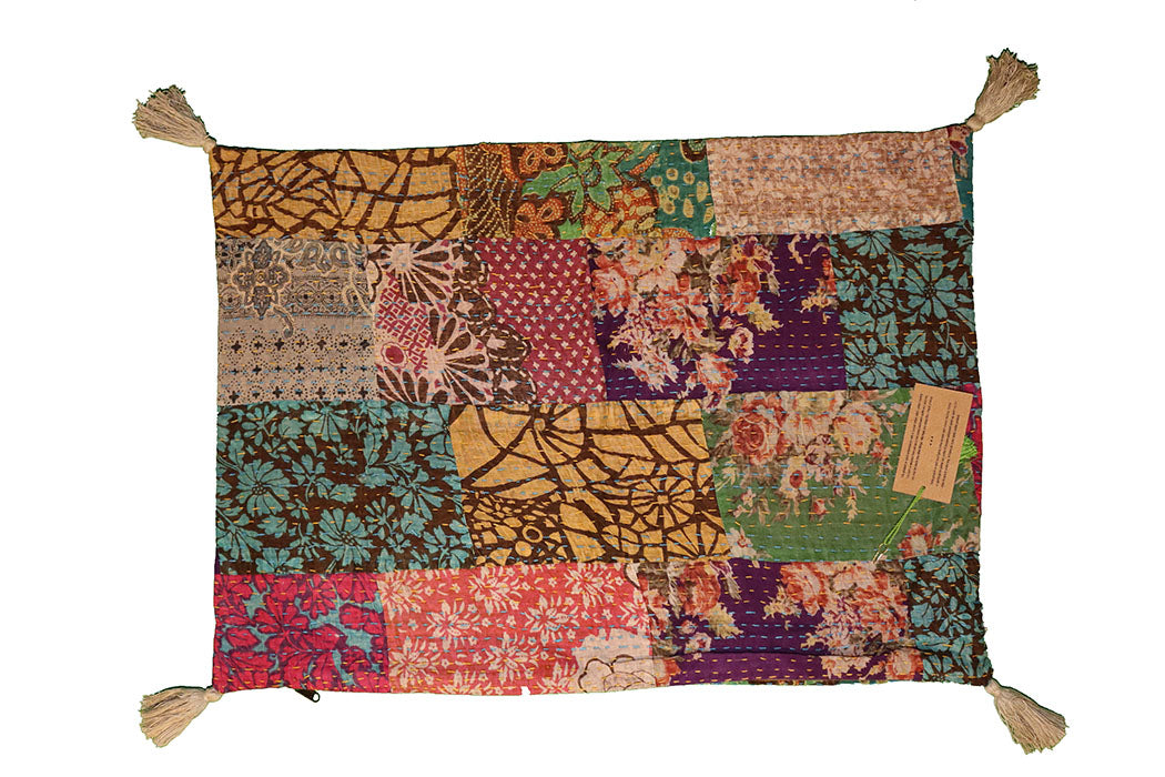 Kantha stonewash pude 50*70 cm, bomuld