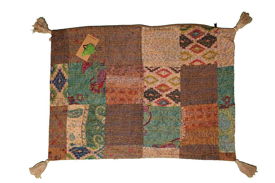 Kantha stonewash pude 50*70 cm, bomuld
