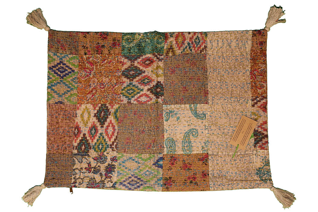 Kantha stonewash pude 50*70 cm, bomuld