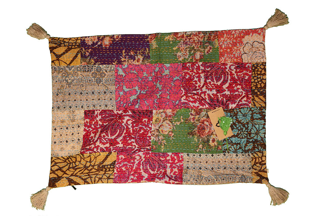Kantha stonewash pude 50*70 cm, bomuld