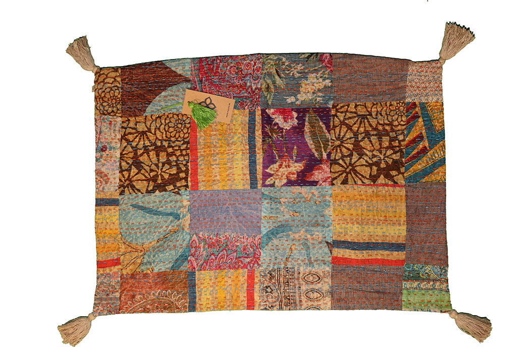 Kantha stonewash pude 50*70 cm, bomuld