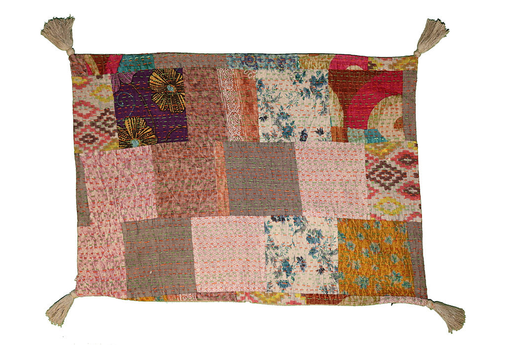 Kantha stonewash pude 50*70 cm, bomuld