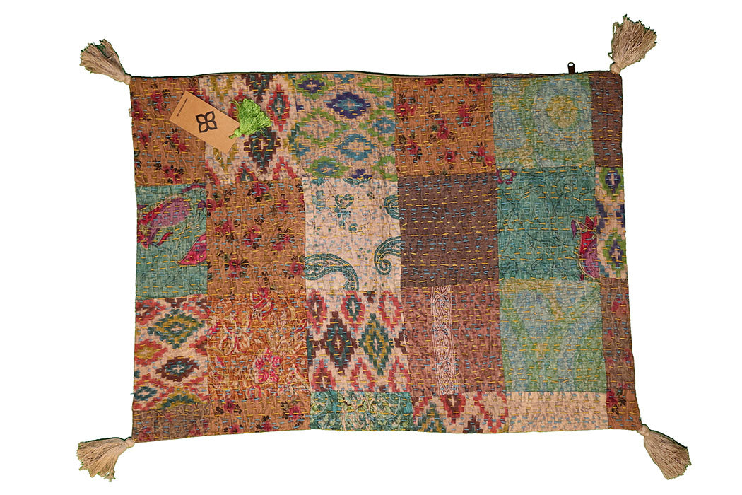 Kantha stonewash pude 50*70 cm, bomuld