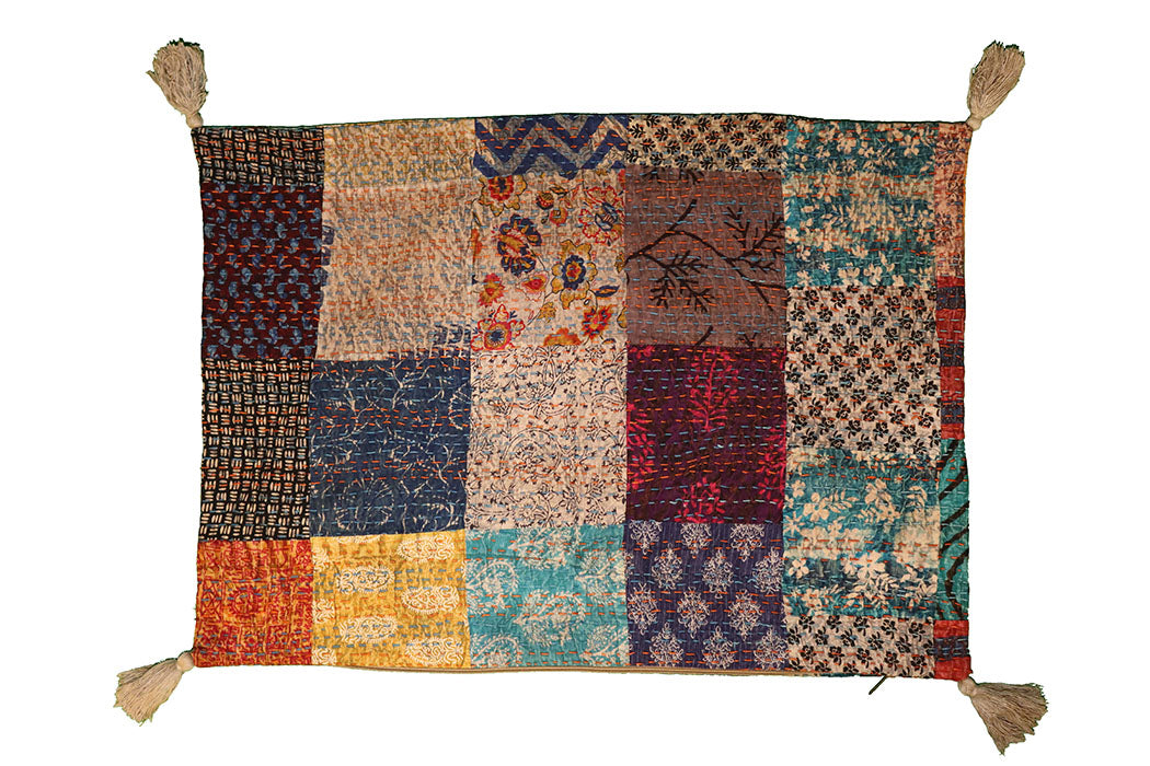 Kantha stonewash pude 50*70 cm, bomuld