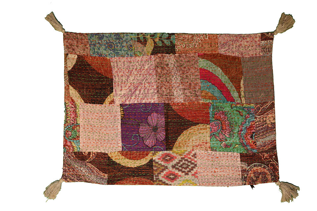 Kantha stonewash pude 50*70 cm, bomuld