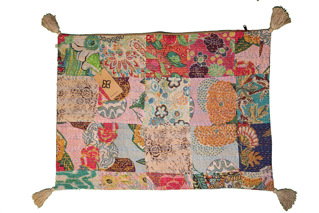 Kantha stonewash pude 50*70 cm, bomuld