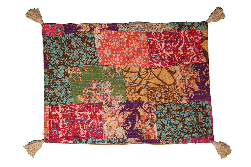 Kantha stonewash pude 50*70 cm, bomuld
