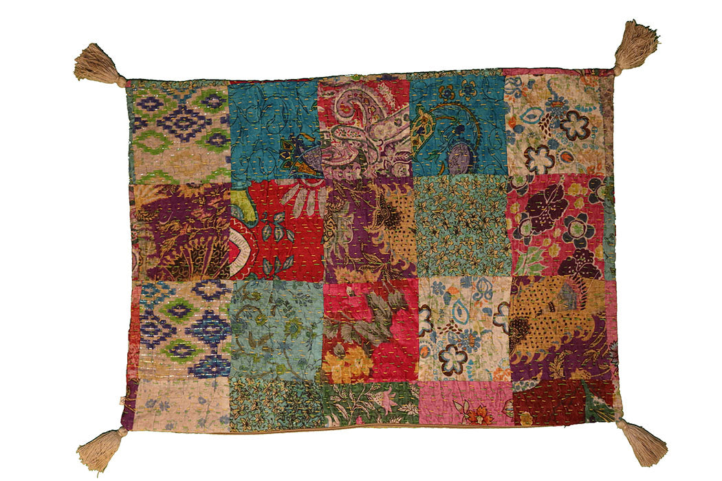 Kantha stonewash pude 50*70 cm, bomuld