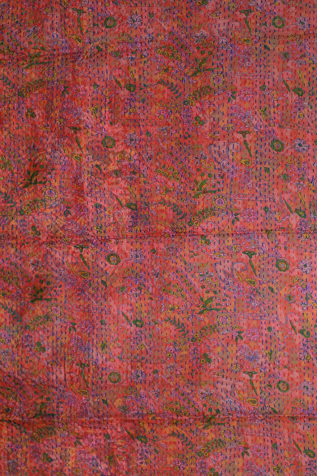 Sari kantha silke tørklæde 40*190 cm