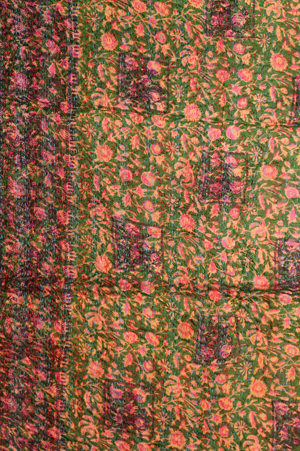 Sari kantha silke tørklæde 40*190 cm