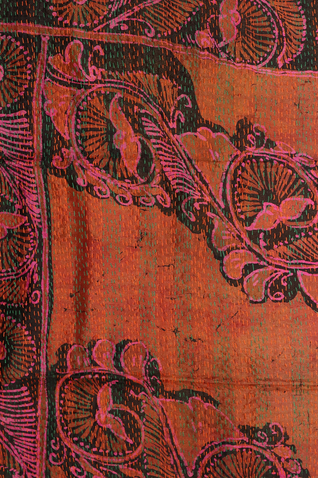 Sari kantha silke tørklæde 40*190 cm