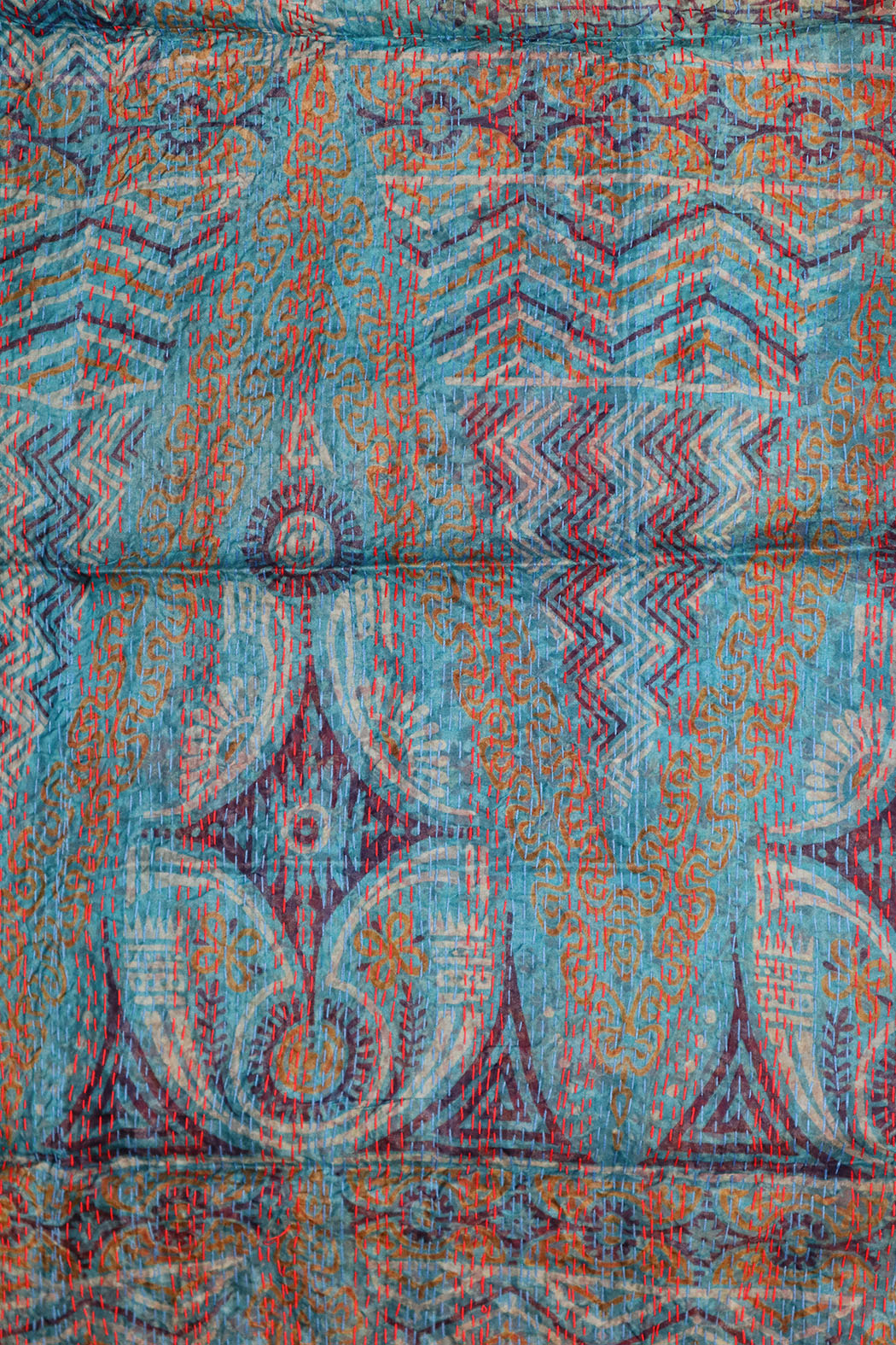 Sari kantha silke tørklæde 40*190 cm