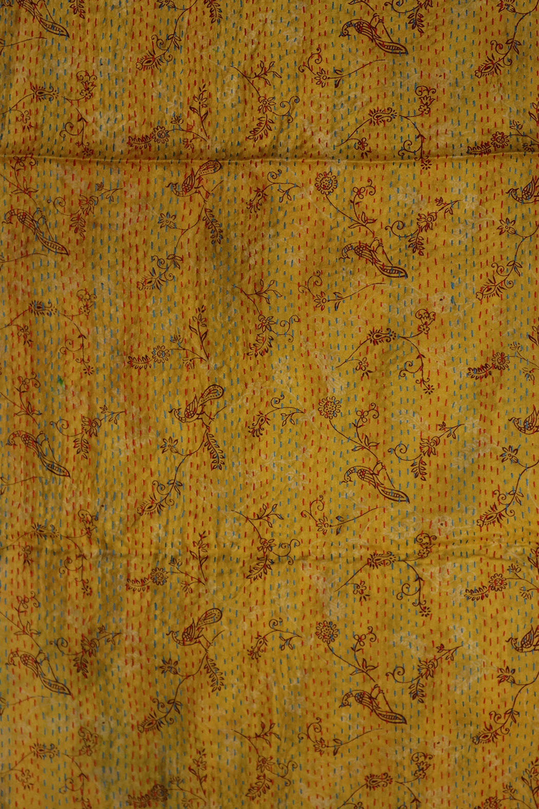 Sari kantha silke tørklæde 40*190 cm