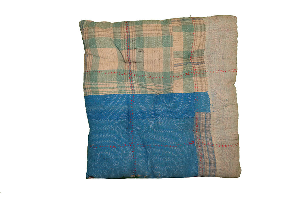 Kantha vintage hynde 40*40 cm bomuld