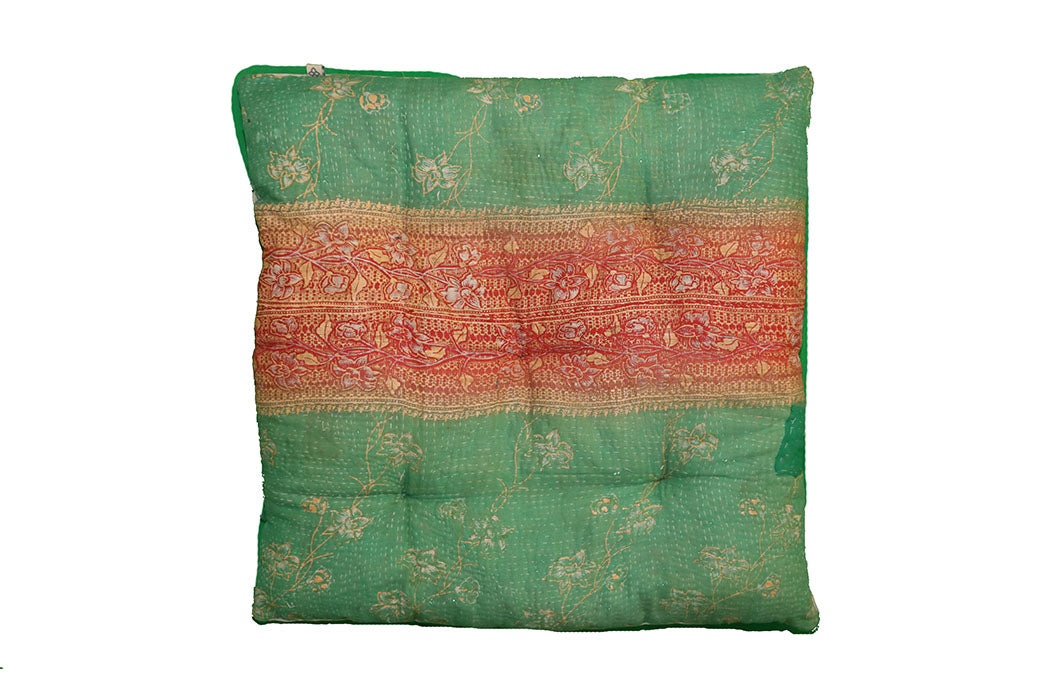 Kantha vintage hynde 40*40 cm bomuld
