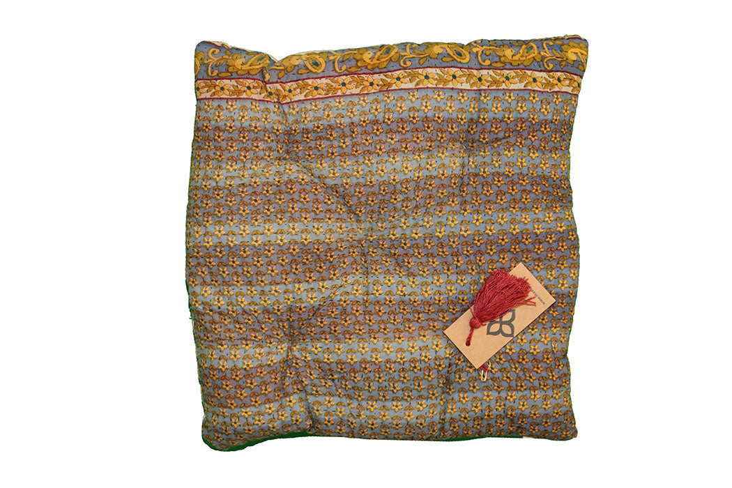Kantha vintage hynde 40*40 cm bomuld
