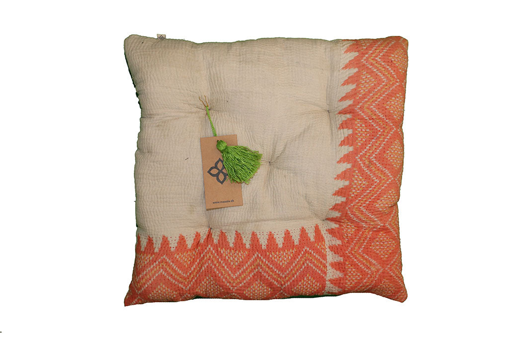Kantha vintage hynde 40*40 cm bomuld