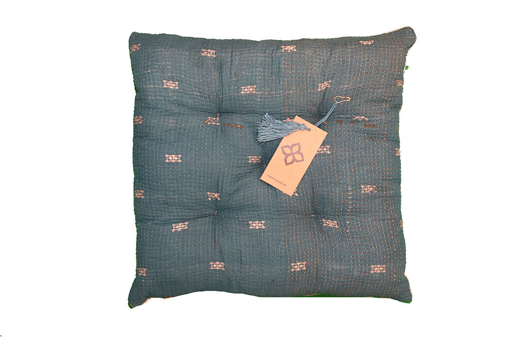 Kantha vintage hynde 40*40 cm bomuld