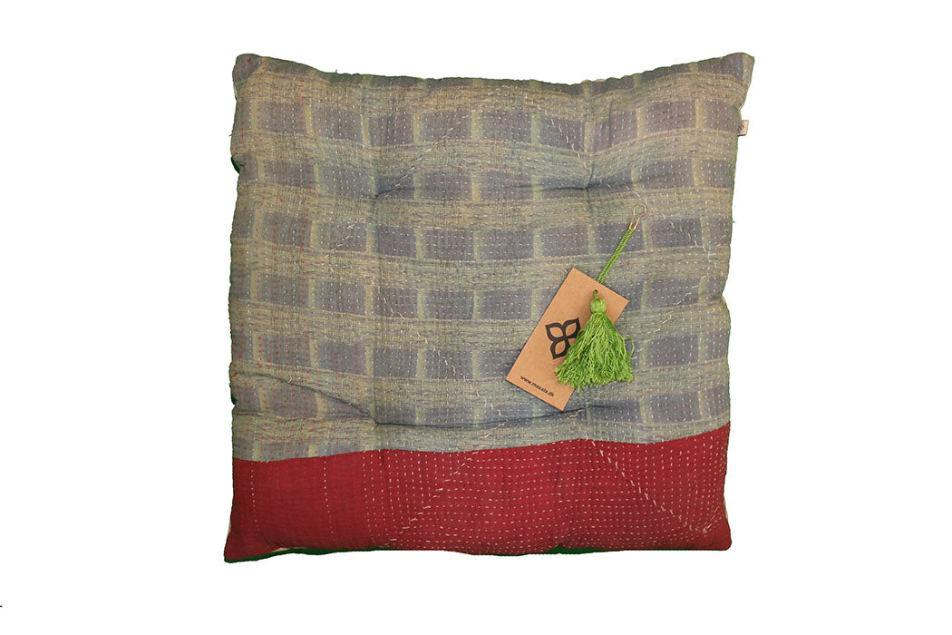 Kantha vintage hynde 40*40 cm bomuld