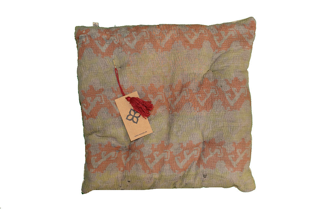 Kantha vintage hynde 40*40 cm bomuld