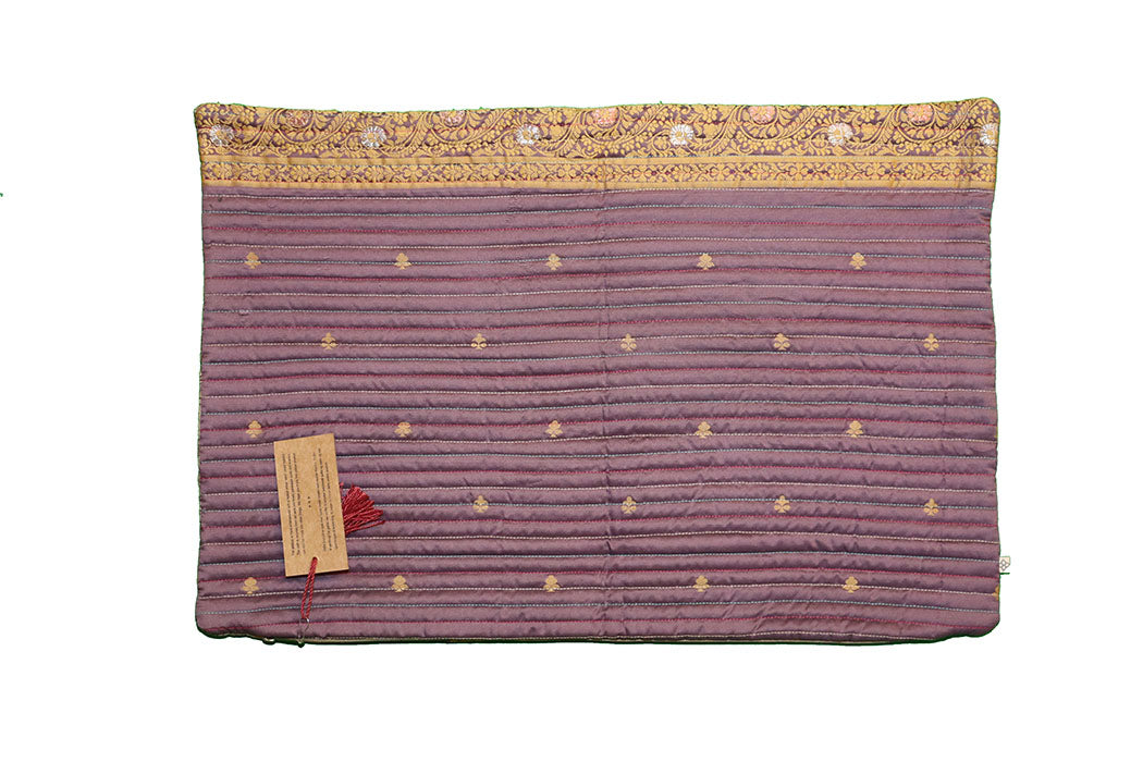 Quilted silke pude 40*60 cm
