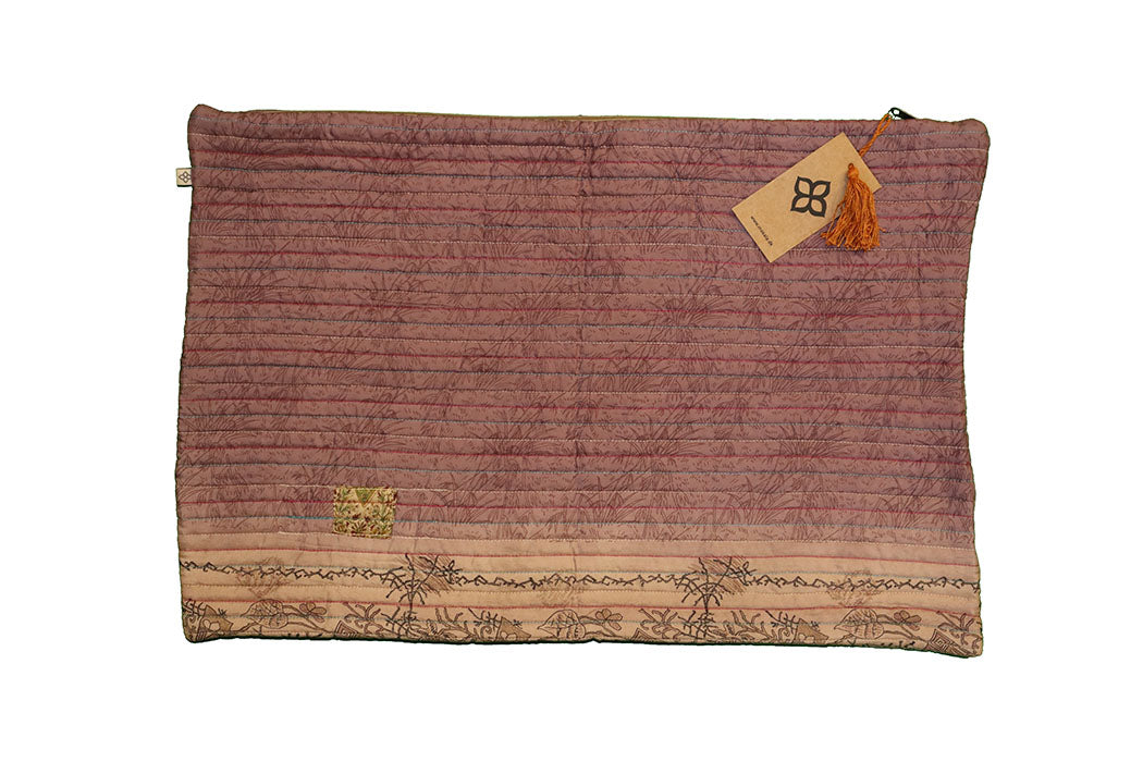 Quilted silke pude 40*60 cm