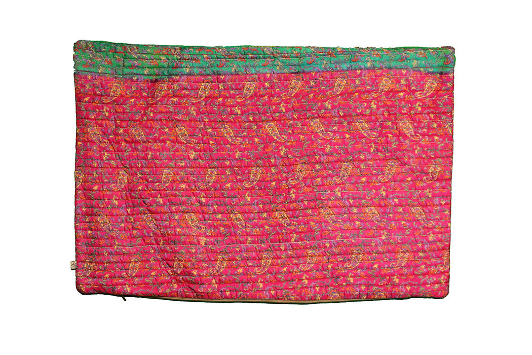 Quilted silke pude 40*60 cm