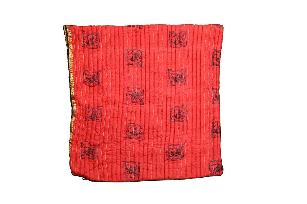 Quilted silke pude 45*45 cm