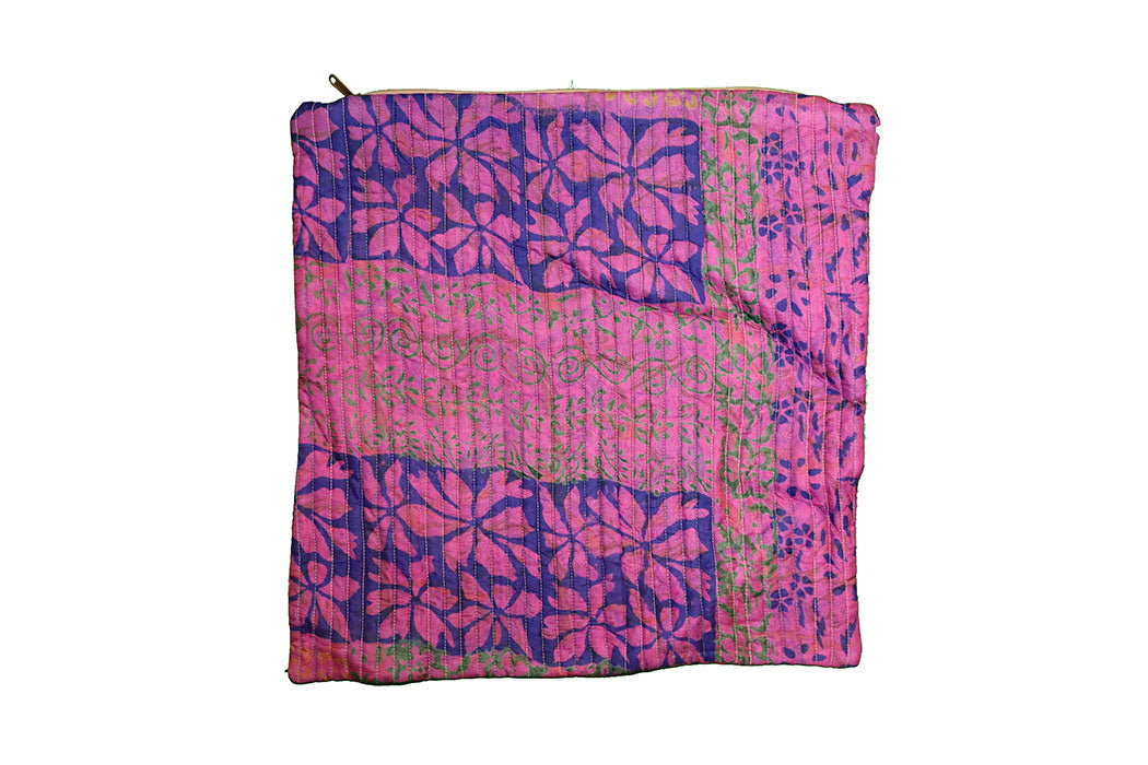 Quilted silke pude 45*45 cm